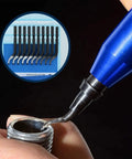 Beefed Up Deburring Blades Set 45 Degree Burr Remover Hand Tool For Holes Up To 1.5mm High Speed Steel 42mm Shaft 3mm Diameter