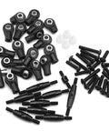 Traxxas 1 To 10 Scale RC Aluminum Alloy Tie Rods And Suspension Linkage Rods Upgrade Kit For 4Tec 2.0 Black CNC Machined Aluminum