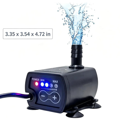 No Sweat Auto Compact Sump Pump With Smart Water Level Sensor And Adjustable Flow Settings For Fast Crawl Space Drainage You Can Lean On Daily, showing water ejecting from black pump.