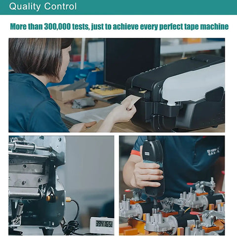 Quality control for Automatic Electric Water Activated Tape Dispenser High Speed Gummed Paper Tape Machine With Precision Cutter.