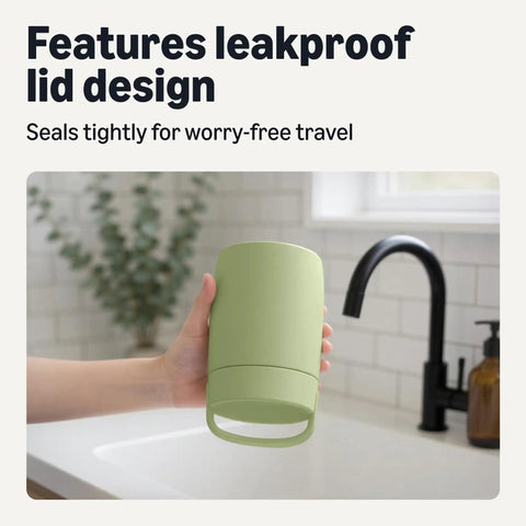 Stainless Steel Insulated Food Jar, Leakproof Screw Lid With Carry Handle, 16 Oz Olive Thermal Cup, Keeps Your Grub Piping Hot Eight Hours Or Ice Cold Twelve, Zero Spill Grab And Go Meal Container That Actually Performs