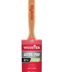Extra Firm 2.5 Inch Angled Sash ProGrade Paintbrush With Nylon Blend For Thick Coatings Edging And Trim with red packaging