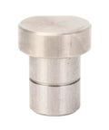 Close-up of a stainless steel bench dog, part of a Stainless Steel Bench Dogs 20mm Set Of 4 For Workbench Clamping And Precise Positioning