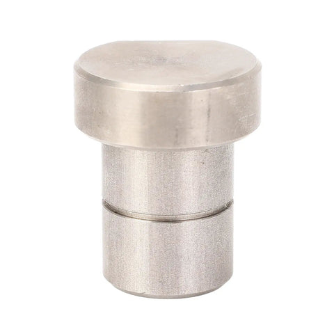 Killer Grip 4 Pack 20Mm Woodworking Bench Dogs Featuring Stainless Steel Table Stops For MFT Jig Boards Built Different For Unbeatable Hold Down Power, close-up view of stainless steel dog.