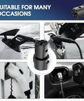 J1772 To Tesla Adapter Level 1 Level 2 EV Charger Straight Up Rock Solid 240 Volt AC 80 Amp showcasing charging connections.