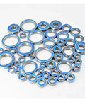 Rubber Sealed Miniature Ball Bearings Kit For RC Cars With Dope Range Of Sizes 2x6x3 5x10x4 5x8x2.5 4x10x4 5x11x4 6x12x4 12x18x4mm High Precision ABEC Bearings For Smooth Quiet Spins, assorted blue-sealed steel bearings
