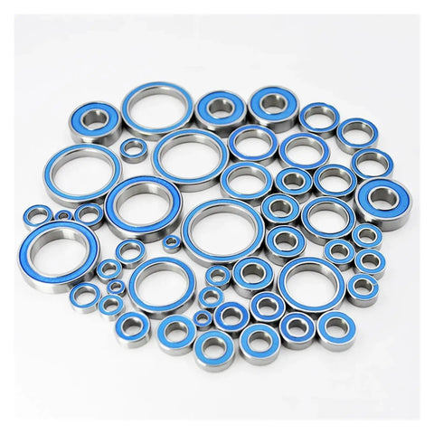 Rubber Sealed Miniature Ball Bearings Kit For RC Cars With Dope Range Of Sizes 2x6x3 5x10x4 5x8x2.5 4x10x4 5x11x4 6x12x4 12x18x4mm High Precision ABEC Bearings For Smooth Quiet Spins, assorted blue-sealed steel bearings