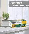 10 Herb Seeds Garden Starter Kit With White Pots Markers Soil Discs Watering Bottle Herb Clipper Mini Pruner And Complete Indoor Kitchen Herb Garden Set For Easy No Fuss DIY Growing on windowsill
