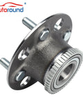 Rear Wheel Bearing And Hub Assembly For Honda Civic 2001-2005 And Acura EL 2001-2005 4 Lug With ABS Plug And Play Ready Replacement Part 512175 With 66mm Hub Pilot And 139mm Flange