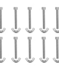 Stainless Steel Butterfly Wing Nuts With Machine Screws Kit Handy Hand Tighten Fastener Set For Home Decor And Living Rooms Great For DIY Projects And Furniture Upgrades Durable Silver Hardware 10 Pairs