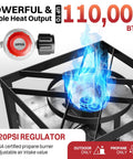 60 Quart Crawfish Boiler Outdoor Seafood Boil Kit With Dustproof Cover And 12 Inch Skimmer Included 110000 BTU Propane Jet Burner