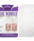 Clear Latex Free Ear Lobe Support Patch For Pierced Ears That Instantly Lifts And Protects Prevents Torn Or Stretched Lobes Nearly Invisible Earring Back Alternative For All Styles And Sizes 60 Patches packaging with patches visible