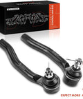 Front Outer Tie Rod End Replacement For Honda CR V Civic Del Sol Fit Insight Acura Integra 1992 To 2014, black metal pair