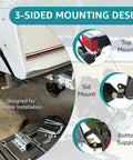 Heavy Duty Strap Mounting Bracket Kit 1 Pair For G2 Retractable Transom Straps Three Sided Mounting Hardware