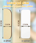 8 Pack Wooden Hinge Repair Plates With Double Sided Tape For Cabinet Doors And Kitchen Cabinets, size shown in cm.