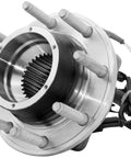 Front view of a Front Wheel Bearing And Hub Assembly Replacement For Ford Cars And SUVs Complete Repair Kit With Hub And Bearing.