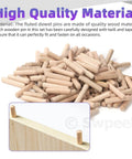 Wood Dowel Pins Kit 505 Pcs Four Sizes 1/4 In 5/16 In 3/8 In 1/2 In Straight Grooved Dowel Pins With Center Point for furniture making