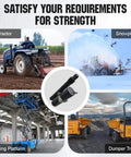 Heavy Duty 12V Hydraulic Linear Actuator Delivering Rock Solid Power Over A Smooth Twelve Inch Range For Lifting Platforms.