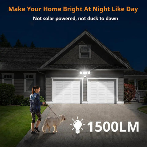 Top Rated Wireless Battery Powered Outdoor LED Flood Light With Auto Motion Sensor 1500 Lumens Hella Bright Security Lamp For Backyard Patio Garage No Sweat Setup