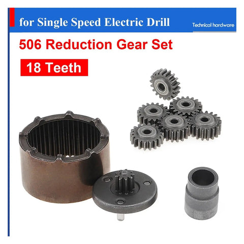 15 Tooth And 18 Tooth Charging Drill Gear Set 12V Two Speed Planetary Reduction Gear Kit For Power Drill DIY Friendly