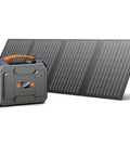Solar Powered Portable Generator Kit With 200W Peak Output And 100W Rated, 146Wh Battery, 110V AC Outlet, Includes 40W Solar Panel
