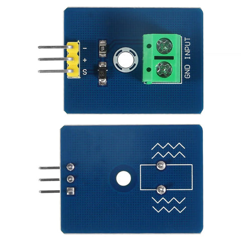 8 Pack Piezo Vibration Sensor Module Analog Ceramic Sensor For Arduino DIY Kit with blue circuit board and outputs visible