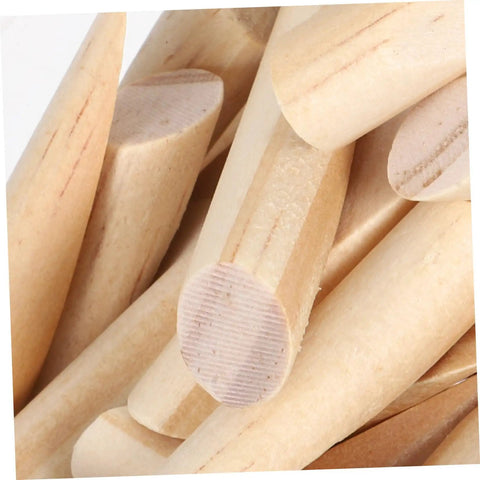 Close-up of Solid Wood Pocket Hole Plugs 50 Pack For Pocket Hole Jig Furniture Repair Durable Wood Plugs For DIY Projects