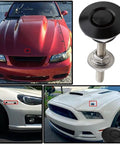 Pack Of Four Universal Aluminum Hood Pins 1.25 Inch Quick Release Lock Clip For Cars Bumpers Hood Latches And License Plates Durable Aluminum Alloy Construction