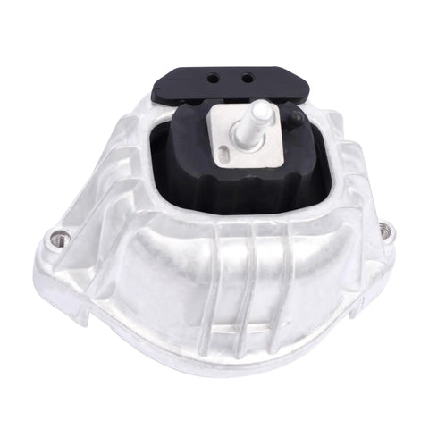 Premium Engine And Transmission Mount Kit For BMW 335i 328Xi X1 Z4 With 3.0L Engine showing a sturdy aluminum bracket with rubber isolator.