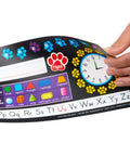 Paw Prints Self Adhesive Deluxe Plastic Desktop Reference Nameplates 24 Pack With Letters Numbers Colors 2D And 3D Shapes 120 Grid