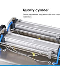 Plug And Play Semi Automatic Pneumatic Paste Filling Machine Stainless Steel Dual Head Viscous Liquid Dispenser showing quality cylinders and hoses.