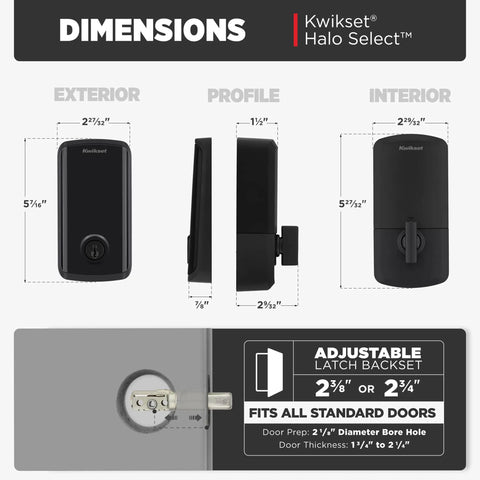 Next Level Home Security With This Premium Matter Smart Deadbolt Packed With Geofence Auto Unlock And WiFi Keyless Entry Hassle Free Matte Black Install Plays Nice With Alexa Apple Home And Google