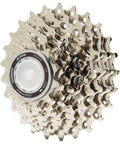 10-Speed Road Bike Cassette 11-25T With Aluminum Carrier For Top Three Cogs, Nickel Plated Durability, Drilled Out Cogs For Weight Reduction