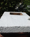 Application of Brushable Chimney Crown Repair Elastomeric Waterproof Coating For Crowns And Masonry, 1 Gallon, with brush