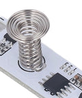 Close-up of 8-Channel Capacitive Touch LED Dimmer Panel For Cabinets And Under-Cabinet Lighting 5-24V DC Stepless Dimmer Module