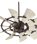 44 Inch Ceiling Fan Boasting Sweet Oiled Bronze Charm With Rustic Weathered Oak Blades Supercharged Dc Motor Delivers 6 Speeds.