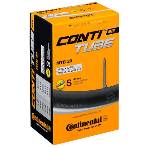 Box of Ride Ready Mountain Bike Inner Tubes Pair For 29 Inch And 700c Tires 1.75 To 2.5 Presta 60mm Valve.