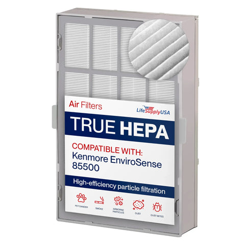 HEPA Filter Replacement For Winix Ultimate Air Purifier Size 21 and Kenmore EnviroSense 85500, boxed filter packaging.