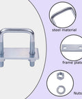 Leaf Spring Clamp Kit Pack Of 4 Fits Leaf Springs Up To 2.5 Inches Wide Locks Springs Together For Stability And Smoother Towing