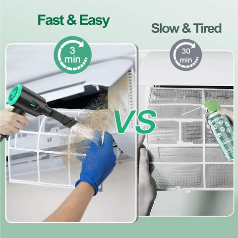 Electric Air Duster Blower With Two Speed Settings And Four Brush Attachments For Electronics Cleaning demonstration