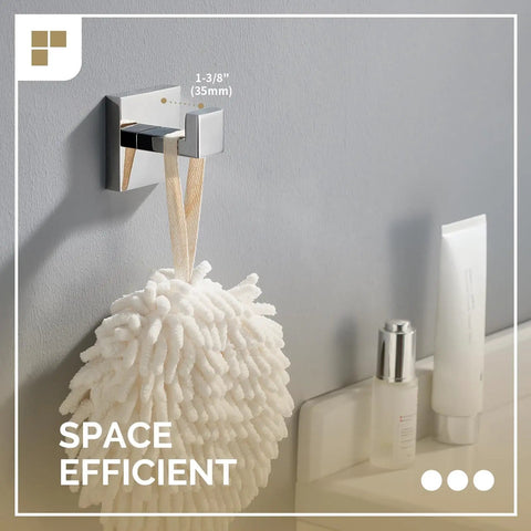Dope Stainless Steel Towel Hook For Bathroom Wall Mount SUS 304 Polished Chrome holding bath sponge