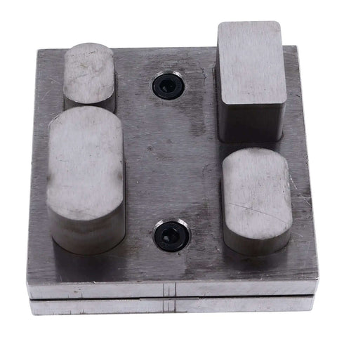 Versatile Alloy Steel Punch Die Disc Set for Jewelry Crafting shown from top view with multi-size dies for precision shaping