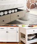 Image showing various furniture with Rustic Matte Black Mushroom Cabinet Knobs 4 Pack for Kitchen Cabinets Bedroom Dresser Drawers.