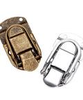 Vintage Metal Hasp Lock For Wooden Boxes Chest Case Jewelry Box Gift Box And Suitcase Durable Zinc Alloy Hardware Latch Toggle Clasp