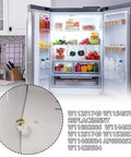 Easy Install Refrigerator Led Light Bulb Replacement For Whirlpool Models W11549780 W11520324 with open fridge view and part numbers