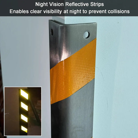 Bulletproof Stainless Steel Wall Corner Guard With Pre Drilled Mounting Base For Parking Garage And Industrial Frame Guard Doors Against Dings Scrapes And Bumps