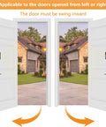 Anti-Theft Video Doorbell Mount For Most Video Doorbells Easy Install No-Drill Bracket with wedge adapter on open door