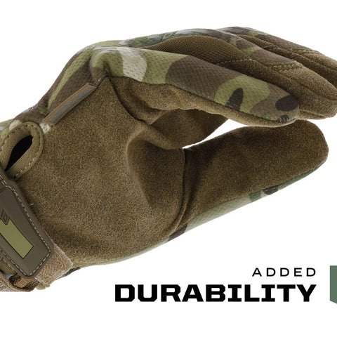 Tactical Glove With Anti Slip Grip For Heavy Duty Work, Impact Resistant, And Touchscreen Compatible, Large, MultiCam Camouflage, palm view