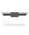 Crystal Clear Food Storage Containers Set Of 5 For Meal Prep And Leftovers No-Brainer, BPA-Free Tritan lid on clear container