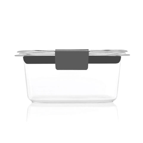 Crystal Clear Food Storage Containers Set Of 5 For Meal Prep And Leftovers No-Brainer, BPA-Free Tritan lid on clear container